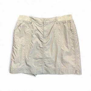 🆕 🩶 NWOT GLORIA VANDERBILT Pennie Khaki Skort | Sz 14